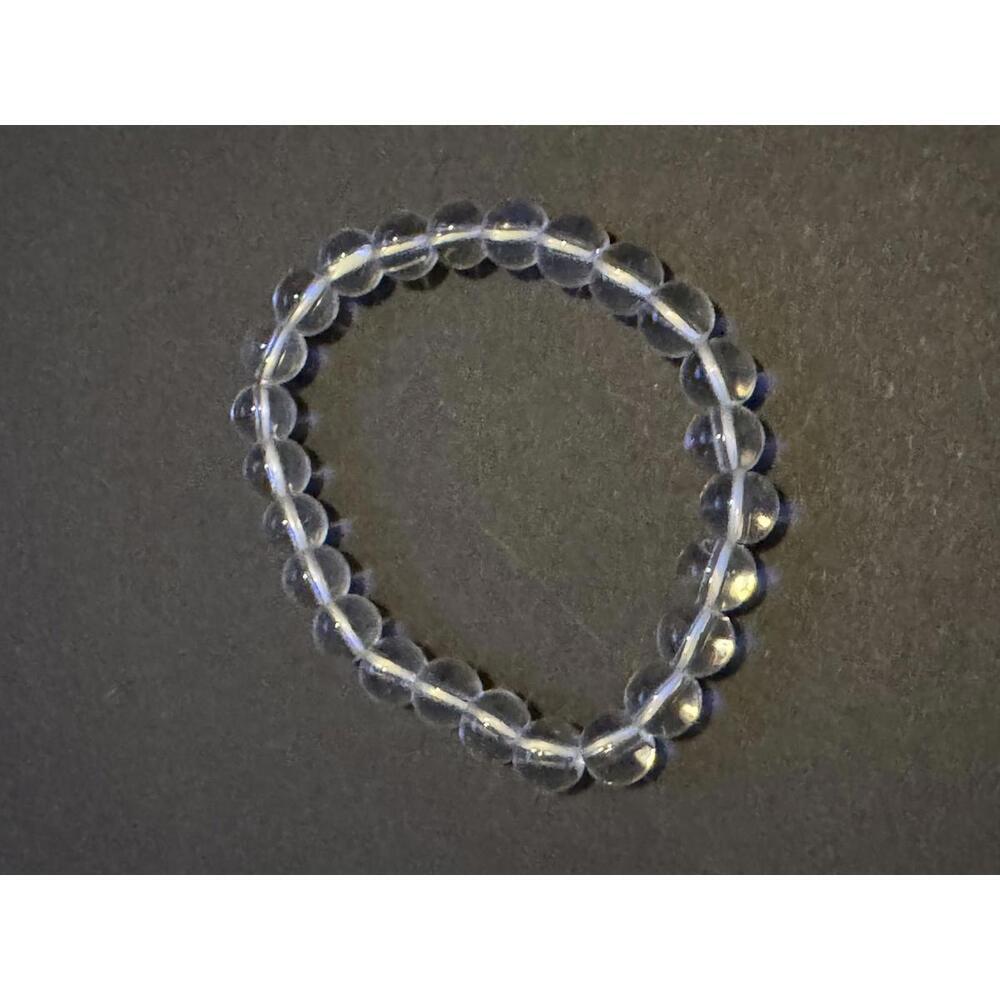 Stylish Clear Beaded Stretch Bracelet